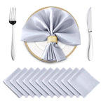12PCS Wedding Red Satin Napkin 30x30cm Wholesale Soft Table Napkins for New Year Christmas Decoration Party Dinner Table Decor
