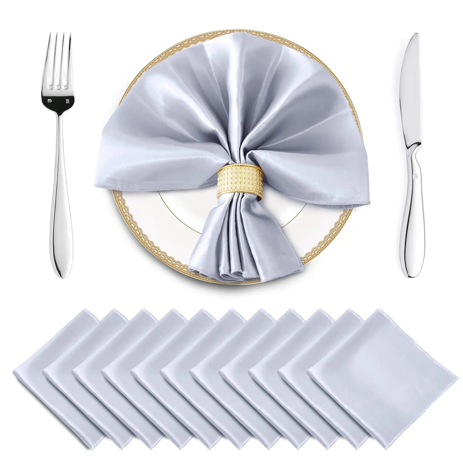 12PCS Wedding Red Satin Napkin 30x30cm Wholesale Soft Table Napkins for New Year Christmas Decoration Party Dinner Table Decor