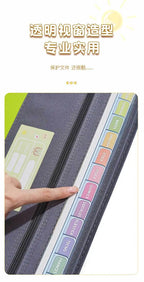 Expanding File Organizer 13 Pocket Accordion A4 Document Ziper Folder Bag Hot Style