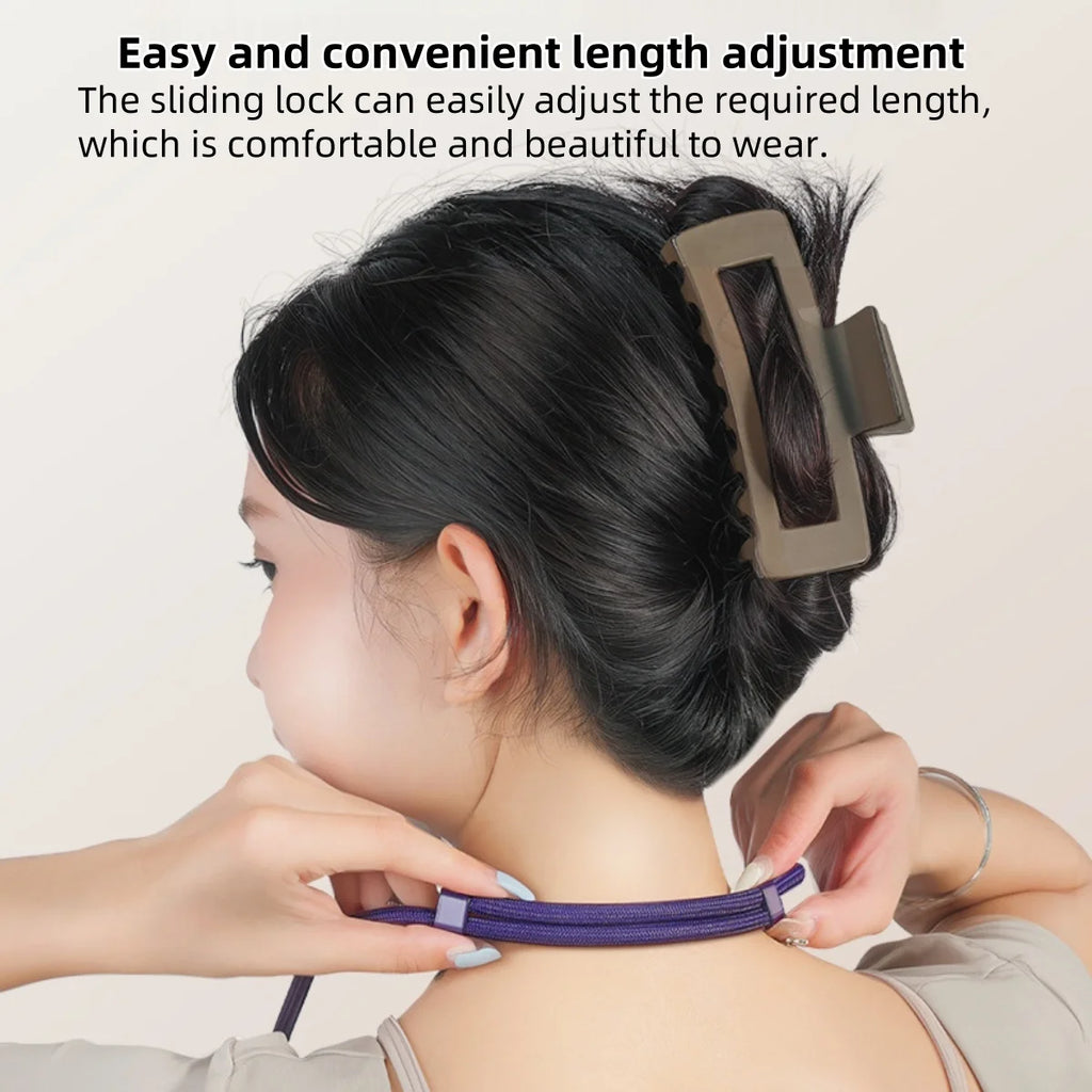 Universal Phone Lanyard with Clip Upgraded Anti-Drop 360° Rotation Adjustable Neck/Crossbody Strap for All Phone Cases