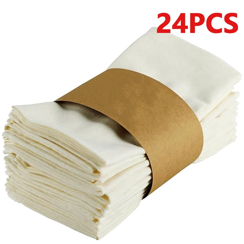 Table Cloth Napkins Durable Polyester Thicken Placemat Reusable for Kitchen Dining  Wedding Decoration 16inch*16inch