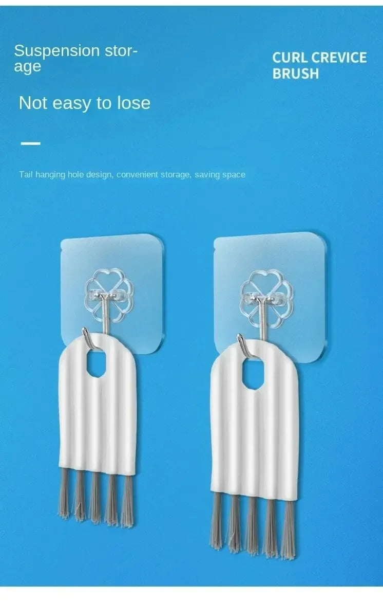 Multi-functional Flexible Mobile Phone Clean Fine Dust Cup Lid Card Slot Earphone Cleaning Brush For Headset Keyboard Cup Cover