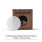 KACACAO Coffee Filter Paper Espresso Paper Filters 51/53/58mm 100pcs Puck Screen For Delonghi Breville Portafilter Machine Tools