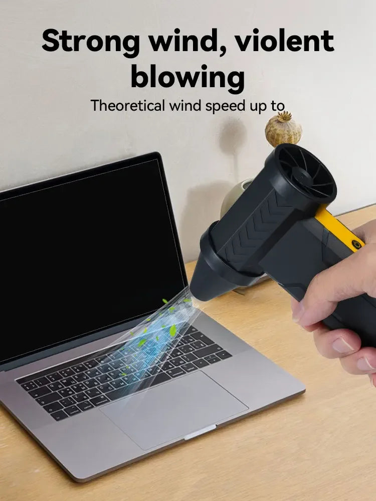 800,000RPM Air Blower Electric Turbo Fan Brushless Motor High-Speed Turbo Violent Fan USB Rechargeable Powerful Dust Blower