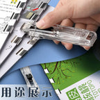 Reusable Metal Push Clip Staple Remover Paper Fixing Organizing Stapler Push Clamp Paper Binding File Office Stationary
