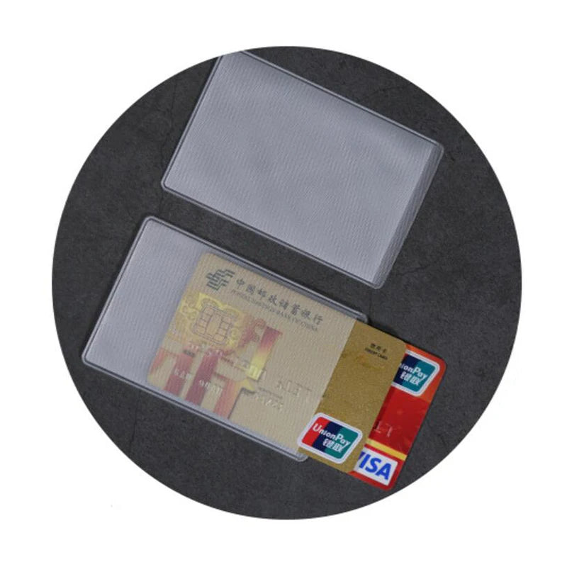 1/5/10pcs PVC Transparent Card Holder Bus Business Case Bank Credit ID Card Holder Cover Identification Card Container Holder