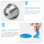 Refillable For Dolce Gusto Capsule Silicone Sleeve Stainless Steel Metal Dolci Gusto Coffee Maker Coffee Scoop Tamper i Cafilas