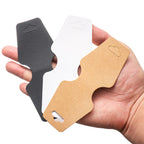 50Pcs Blank Necklace Bracelet Display Foldable Adhesive Price Tag Holder Cards Packaging For Jewelry Small Businesses Supplies
