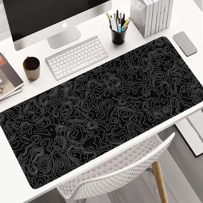 Hot Sell Large Gaming Mouse Pad Multi-size Gamer Mat Abstract XL Computer Cushion Keyboard Desk Non-Slip Rubber Locking Edge Rug