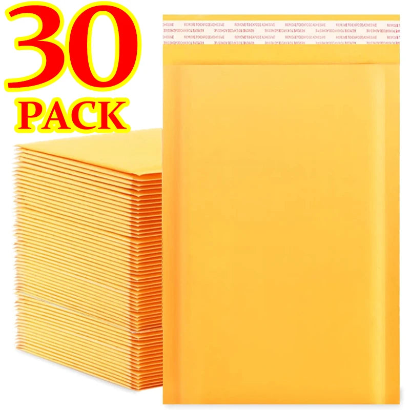 Kraft Bubble Mailers Self-Seal Mailing Envelopes Bubble Padded Mailer Package Shipping Bags for Card Jewelry Electronic Products