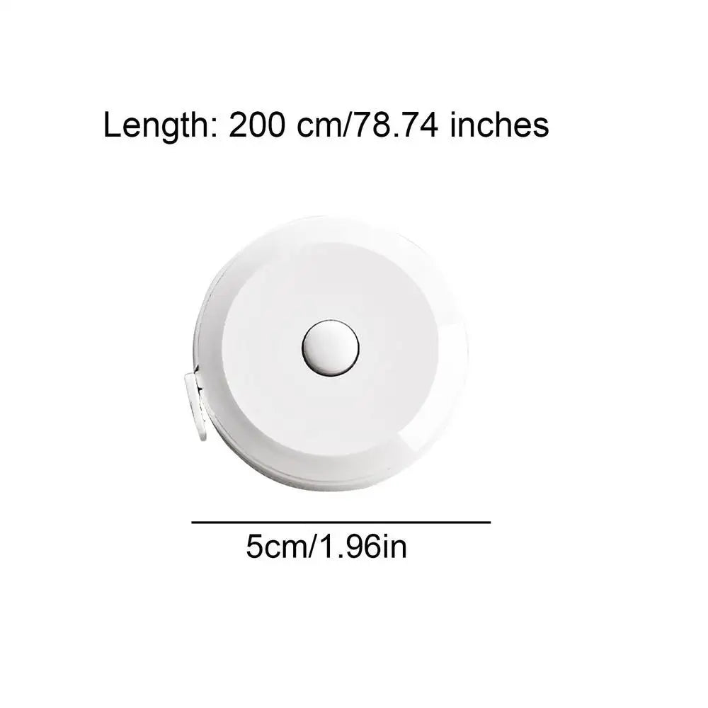 2M Tape Measure Retractable Body Measurement Tape Measuring Ruler Double Scales Metric Meter Ruler Tailor Craft Measuring Tools