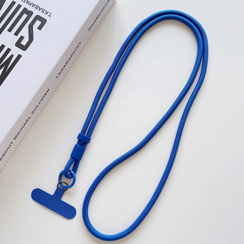 Candy Color Crossbody Colorful Long Strap for Mobile Phone Adjustable Lanyard Necklace Hanging Rope Anti-Lost Accessories