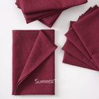 6pcs 40x40cm Cloth Napkins Washed Cotton Dinner Table Napkin Square Soft Absorbent Washable for Home Wedding Party Decoration