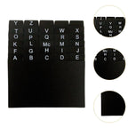 30Pcs Index Cards A-z Dividers 3x5" Alphabetical File Dividers Studying Tool Alphabet Tabs Index Tabs Black for Office School