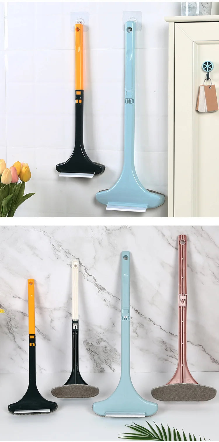 Window Mesh Screen Brush Curtain Net Wipe Cleaner Carpet Brush Dust Removal Brush Home Retractable Long Handle Cleaning Tools