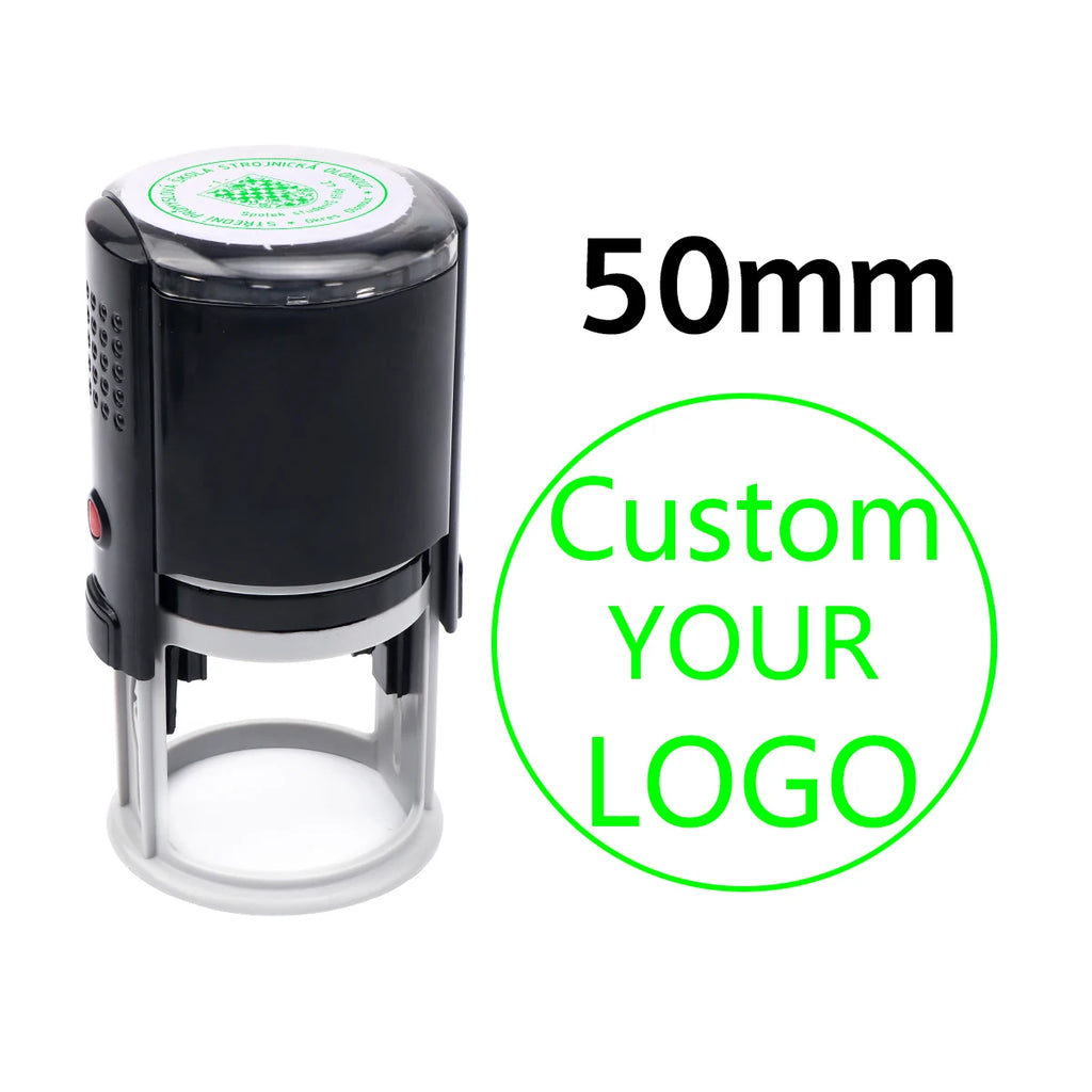 Custom Self-Inking Stamp With Your Own Logo,Photosensitive Ink / Rubber Stamp,Personalize Your Logo Multiple Ink Color Option