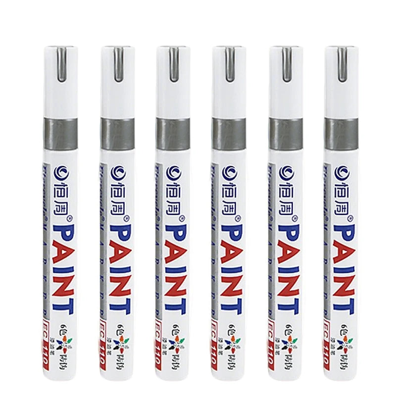 1/3/6/12 Colors Permanent Paint Marker White/Gold/silver Markers for Car Tire Tread Rubber Fabric Paint Metal Paint Marker Pens