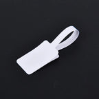 100pcs White Price Label Tags with Hanging String Jewelry Stationery Shoes Cloth