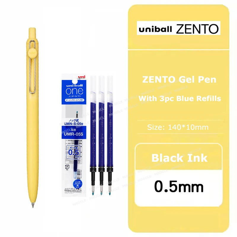 uniball ZENTO Standard 0.38/0.5mm Gel Pens,Water-Based Smooth Writing Roller Ball Pens Fit for a variety of occasions Stationery