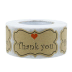 250pcs Paper Thank You For Your Order Stickers Seal Labels Thanks For Shopping Supporting My Small Business Shipping Label 3*5cm