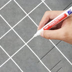 1Pcs Waterproof Ceramic Tile Grout Marker Pen, White Tile Repair Pen with Anti-Mold Filler, Bathroom Floor Tile Gap Cleaning Pen