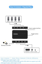 USB KVM Switch Adapter 2 Input 4 Output USB Switch KVM Switcher Printer Sharer For Computer Keyboard Mouse Sharer Controller