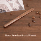 3-piece natural walnut wood coffee stirrer set, reusable, kitchen beverage stirring spoon, butter spreader, coffee equipment set
