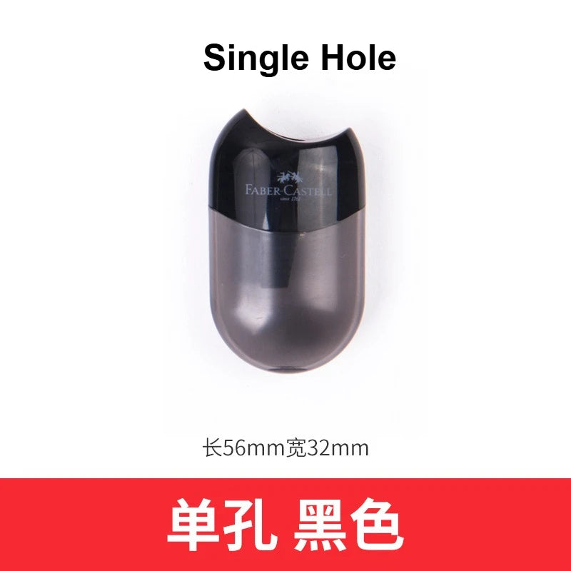 1pc Faber Castell Pencil Dual Single Hole Sharpener Cute Stationery Easy and Tidy Sharpening for Standard and Jumbo Pencils