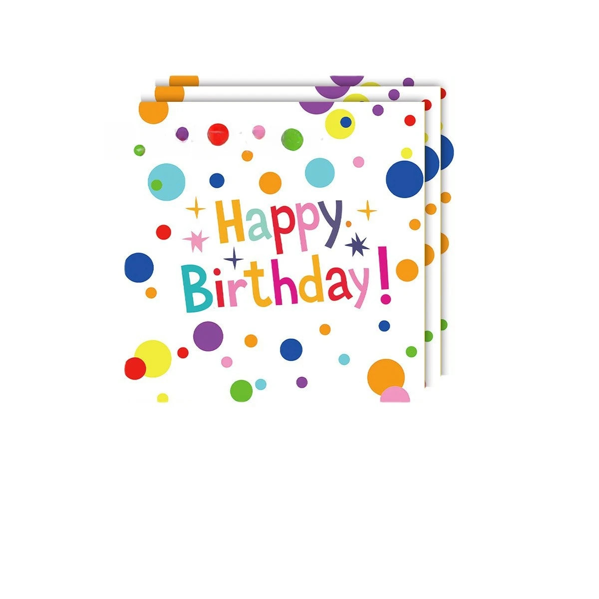 20pcs Colorful Polka Dot Birthday Themed Party Paper Tray Paper Cup Tissue Flag Set Decoration Supplies Birthday Decoration