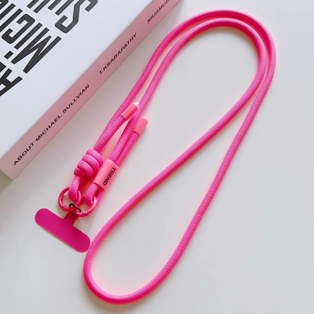 Candy Color Colorful Adjustable Long Lanyard for Mobile Cell Phone Crossbody Anti-Lost Strap Hanging Rope Universal Necklace