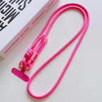 Candy Color Colorful Adjustable Long Lanyard for Mobile Cell Phone Crossbody Anti-Lost Strap Hanging Rope Universal Necklace