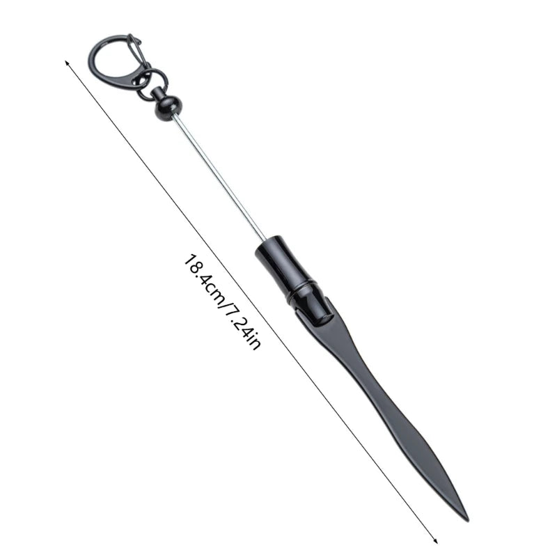 Beadable Letter Opener Metal Letter Opener with Keychain Clip, Beadable Envelope Opener Gift for Student Teacher 896C