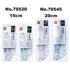 Deli Transparen Soft Ruler Set 4 in 1 Plastic Rulers for Student Drawing Mathematical Geometry School Stationery Curve Ruler