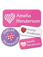 Custom Name Stickers 130 Pieces - Waterproof Personalized Adhesive Labels for Clothing