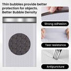 10pcs White Waterproof Bubble Mailers Protective Padded Poly Envelopes Self Seal Mailing Bags for Fragile Items Cosmetic Samples
