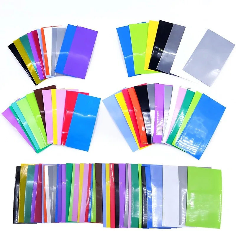 20/100/300pcs 18650/21700/26650 Lipo Battery Wrap PVC Heat Shrink Tube Precut Insulated Film Protection Cover Case Pack Sleeving