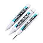 1/3Pcs White Permanent Marker Pens 0.7/1.0/2.5MM Paint Markers For Wood Rock Plastic Leather Glass Stone Metal Art Supplies