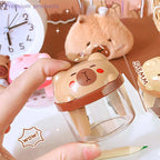 Portable Mini Manual Pencil Sharpener Cartoon Cute Capybara Pencil Sharpener Office School Supplies Student Stationery Gifts