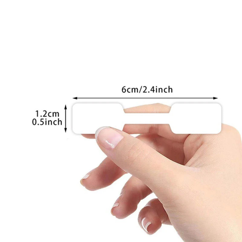 500Pcs/roll Blank Labels Paper Price Tags Portable Self Adhesive Stickers Jewelry Hangtags Necklace Ring Display Packaging