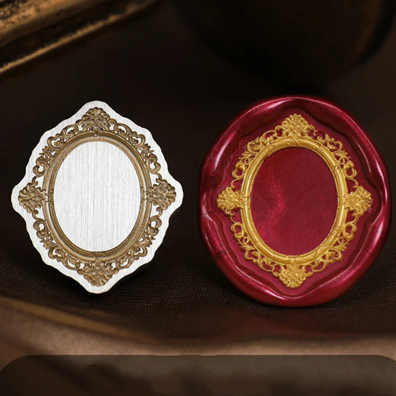 Fire Paint Seal Wax Stamp Heads Photo Frame Series Sealing Wax Stamp Head For DIY Scrapbooking Envelope Wedding Party Invitation