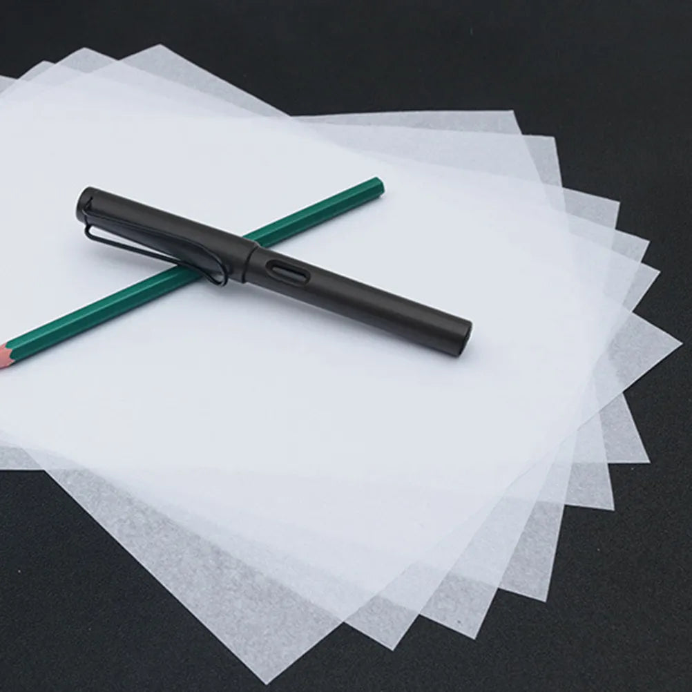 100Pcs Translucent Tracing Paper 16K Transparent Tracing Paper High Quality Smooth Surface Perfect for Drawing Calligraphy