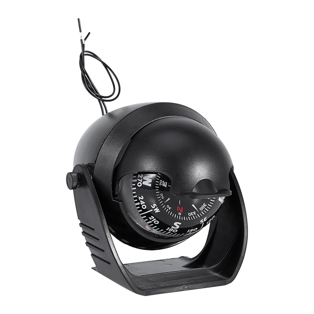 Navigation Pivoting High Precision LED Light Pivoting Compass Navigation Electronic Compass for Marine Boat Car