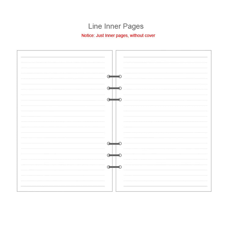 45 Sheets A5 A6A7 Loose Leaf Notebook Refill Spiral Binder Inner Page Weekly Monthly To Do Line Dot Grid Inside Paper Stationery