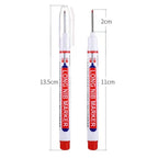 4-80Pcs 2cm Waterproof Long Head Markers Deep Hole Marker Pen for Metal Carpenter Red/Black/Blue/Green Ink Woodworking Tools