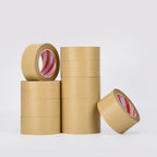23M Biodegradable Eco Friendly Kraft Paper Tape Brown Wet Water Activated Reinforced Gummed Adhesive Tape for Painting Fixed