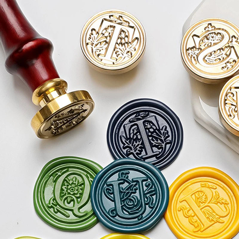 2PCS Clear Sealing Stamp Head Wax Seal Craft Supplies Wax Seal Stamp and Handle Stamp Scrapbooking Supplies Craft HCZ0106