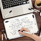10pcs Erasable Whiteboard Markers with Built-in Eraser - Non-Toxic, Medium Tip for Office & School Supplies