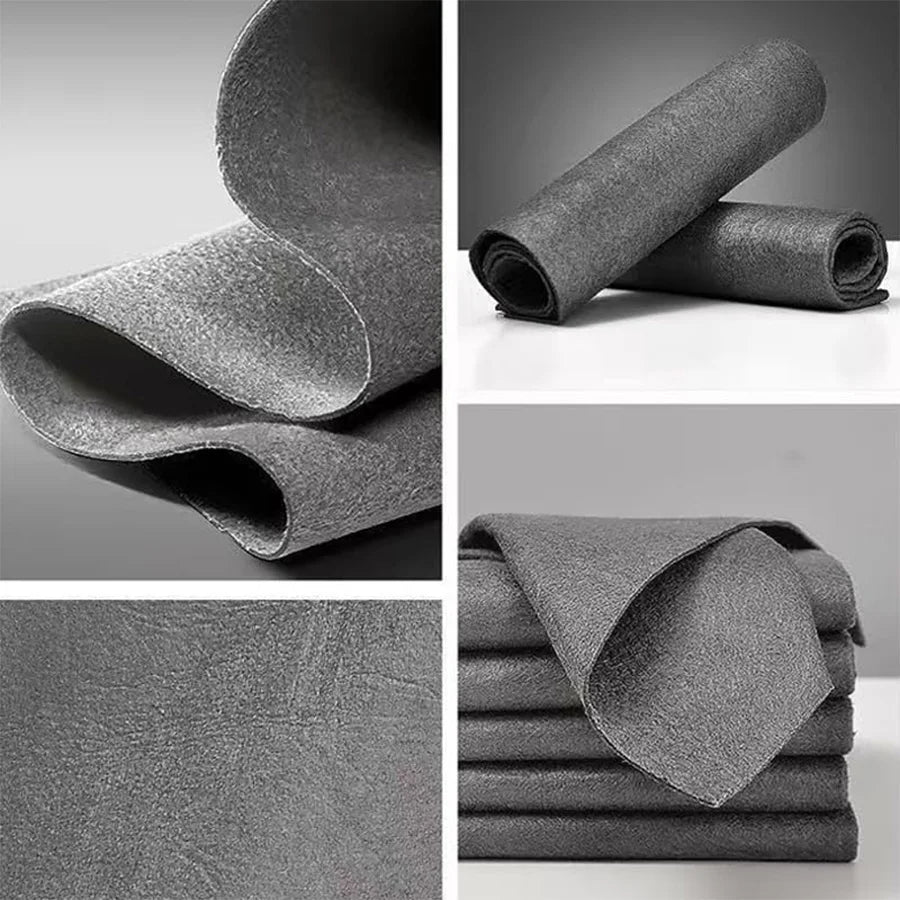 1/5 Magic Cleaning Cloth, Microfiber Glass Cleaning Towel, Reusable, Washable, Lint-Free, Suitable for Kitchen Glass and Cars