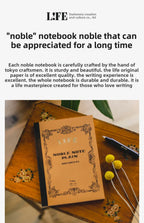 Japanese LIFE noble note section Notebook 100sheets Grid/Horizontal A4 A5 B4 B5 Pen Writing Notebook Office Stationery Supplies