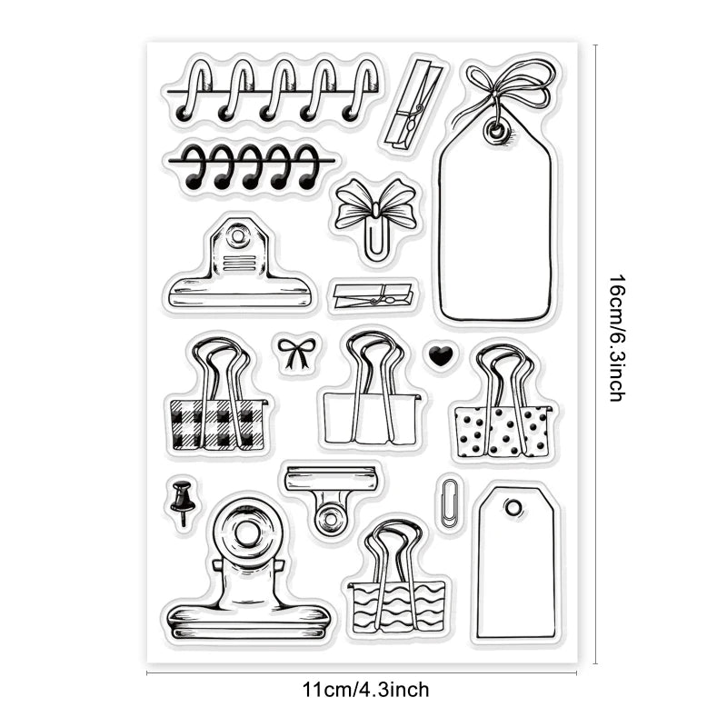 Vintage Lights Silicone Clear Stamp Candles and Street Lamp Transparent Silicone Stamp Light Bulbs Rubber Stamp for Scrapbook